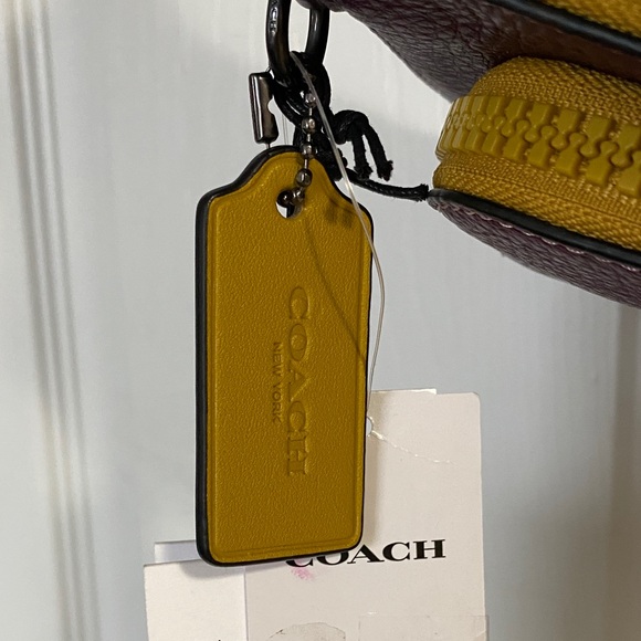 Rare. Authentic. Coach Men's Track Belt Bag in Purple and Yellow/Gold - Picture 13 of 14